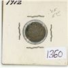 Image 1 : 1912 Canadian silver 5 cent coin