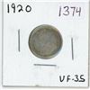 Image 1 : 1920 Canadian silver 10 cent coin.