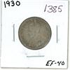 Image 1 : 1930 Canadian silver 25 cent coin