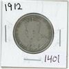 Image 1 : 1912 Canadian silver 50 cent coin