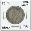 Image 1 : 1918 Canadian silver 50 cent coin