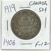 Image 1 : 1919 Canadian silver 50 cent coin
