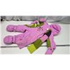 Image 6 : New w/ tags - "Deux par Deux" infant girls, sz 12m 1pc snow suit - c/w scarf, mitts and face warmer