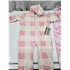 Image 2 : 2 New w/ tags - Colombia infant girls, sz 24m thermal fleece winter suits - some dirt stains