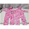Image 6 : 2 New w/ tags - Colombia matching infant girls, sz 18m thermal fleece winter suits