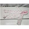 Image 1 : New w/ tags - "Zip Zap" infant girls, sz 6-12m 1pc snow suit/bunting bag - some dirt stains