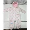 Image 2 : New w/ tags - "Zip Zap" infant girls, sz 6-12m 1pc snow suit/bunting bag - some dirt stains