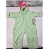 Image 5 : 2x New w/ tags - Colombia infant girls, sz 6m & 12m thermal fleece winter suit