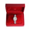 Image 9 : Rolex Ladies Stainless Steel Silver Index 18K Gold Diamond And Sapphire Bezel Da