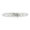 Image 6 : 14K White Gold 6.75 5.9mm Classic Tube Polished Hinged Open Bangle Bracelet