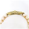 Image 7 : 14k Yellow Gold 7.25" 1.25 ctw Diamond Covered Clasp 3 Row Cultured Pearl Bracel