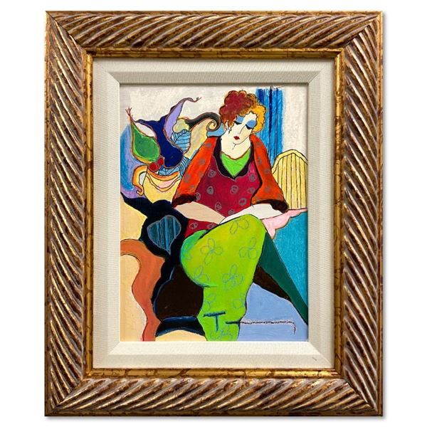 Waiting by Tarkay (1935-2012)