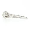 Image 6 : Antique Art Deco 18k Gold European Diamond Solitaire Filigree Engagement Ring