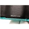 Image 5 : Balenciaga Blue Leather Logo Trifold Wallet