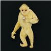 Image 2 : Vintage Craig Drake 18K Gold Ruby & Diamond Textured Gorilla Monkey Brooch Pin
