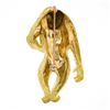 Image 3 : Vintage Craig Drake 18K Gold Ruby & Diamond Textured Gorilla Monkey Brooch Pin