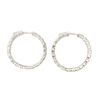 Image 3 : 6.41 ctw Diamond Hoop Earrings - 14KT White Gold