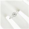 Image 3 : 14K White Gold 0.46 ctw Prong Illusion Set Round Diamond Solitaire Engagement Ri