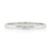 Image 4 : 14K White Gold 1.9mm Domed Polished Plain w/ Notch Stackable Wedding Band Ring
