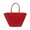 Image 1 : Mansur Gavriel Flamma Calfskin Red Triangle Tote Bag