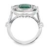 Image 4 : 5.00 ctw Emerald and 1.06 ctw Diamond Ring - 14KT White Gold