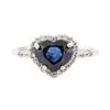 Image 2 : 2.66 ctw Sapphire And Diamond Ring - 18KT White Gold