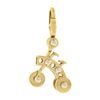 Image 3 : Cartier Collectible 18K Gold Detailed Moveable Tricycle Bicycle Charm Pendant