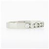 Image 5 : Classic 18k White Gold 0.54 ctw 9 Channel Set Round Diamond Wedding Band Ring