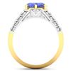 Image 4 : 14KT Yellow Gold 2.21ctw Tanzanite and Diamond Ring