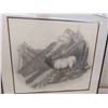 Image 2 : Framed/Signed Sketching Print 22 1/2'' x 24'' 