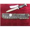 Image 8 : Solingen German Military Hunting Knife Blade 5 1/2'' with Custom Leather Sheath 