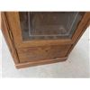 Image 8 : Oak and Glass Gun Cabinet with Etched Glass 66 1/2'' x