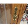 Image 8 : Oak and Glass Gun Cabinet with Etched Glass 66 1/2'' x