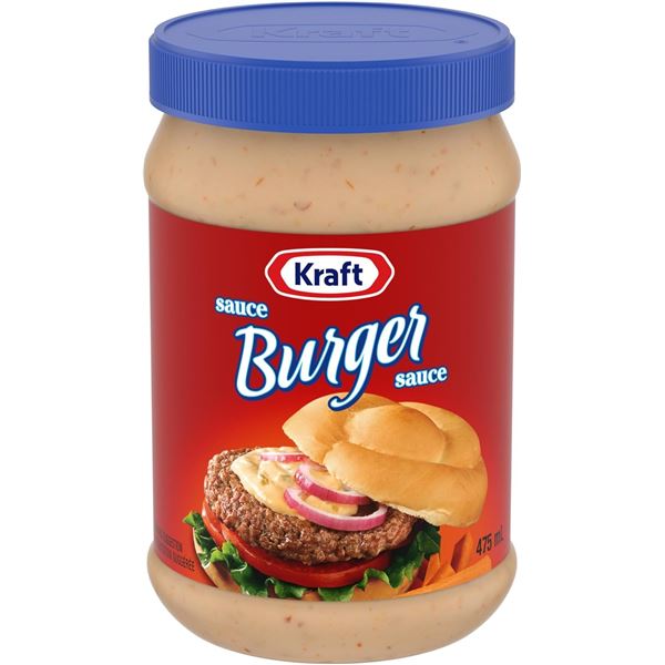 3  X 475ML BOTTLES OF KRAFT BURGER SAUCE