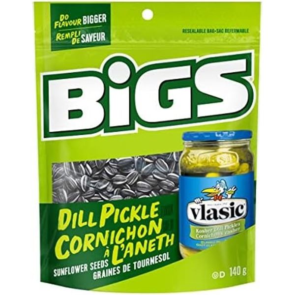 8 X 140G BIGS DO FLAVOUR BIGGER DILL PICKLE