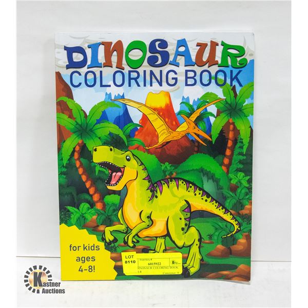 NEW DINOSAUR COLORING BOOK AGES 4-8