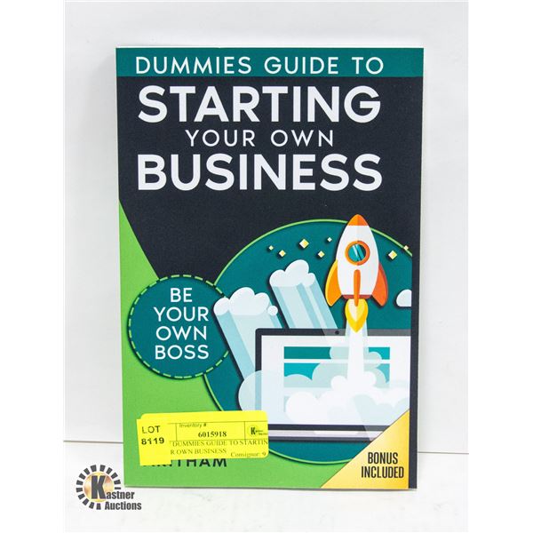 NEW DUMMIES GUIDE TO STARTING YOUR OWN BUSINESS