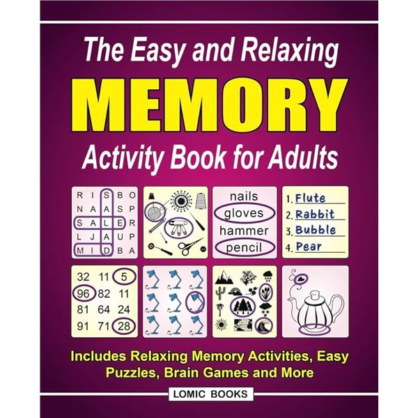 NEW LOMIC BOOKS MEMORY ACTIVITY BOOK FOR ADULTS