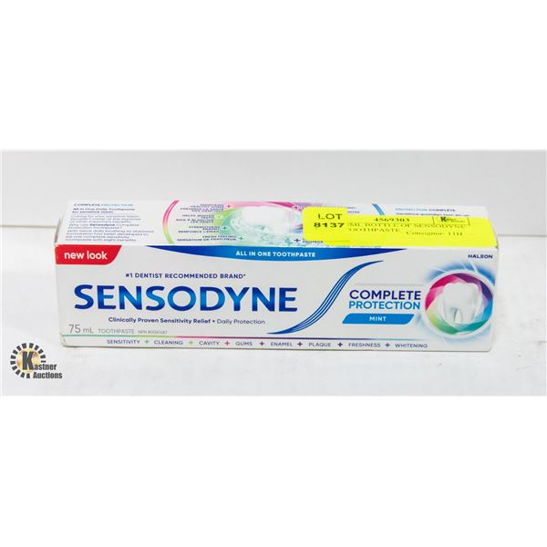NEW 75ML BOTTLE OF SENSODYNE MINT TOOTHPASTE