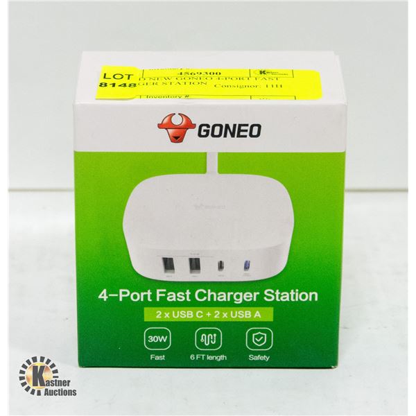 BRAND NEW GONEO 4-PORT FAST CHARGER STATION