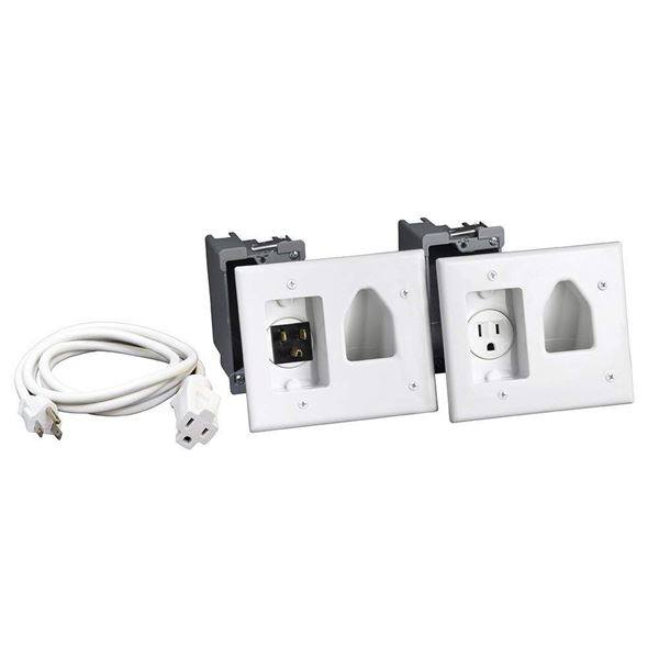 RECESSED PRO- POWER KIT WITH STRAIGHT BLADE INLET