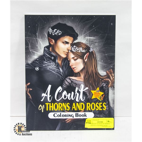 PAPERBACK-ACOUIT OF THORNS AND ROSES COLORING BOOK