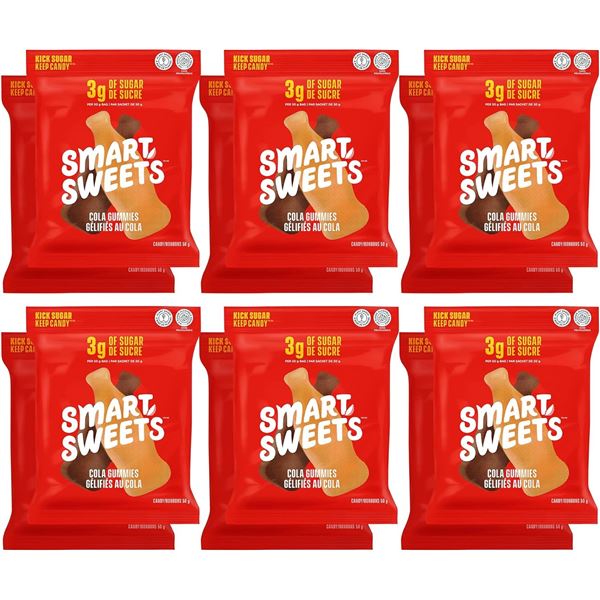 600G BOX OF SMART SWEETS COLA FLAVOURED GUMMIES