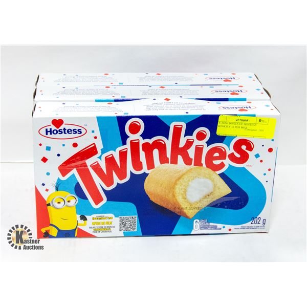 3 X 202G BOXES OF HOSTESS TWINKIES - 6 PER BOX
