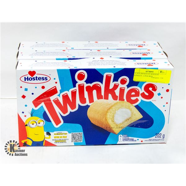 3 X 202G BOXES OF HOSTESS TWINKIES - 6 PER BOX