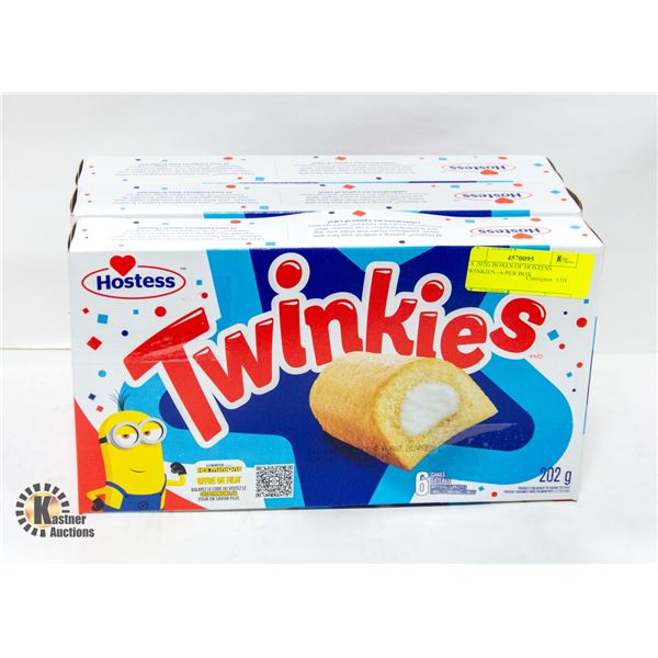 3 X 202G BOXES OF HOSTESS TWINKIES - 6 PER BOX