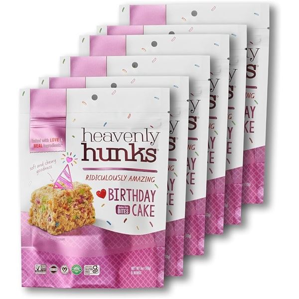 FLAT OF 6 X 170G HEAVENLY HUNKS BIRTHDAY CAKE