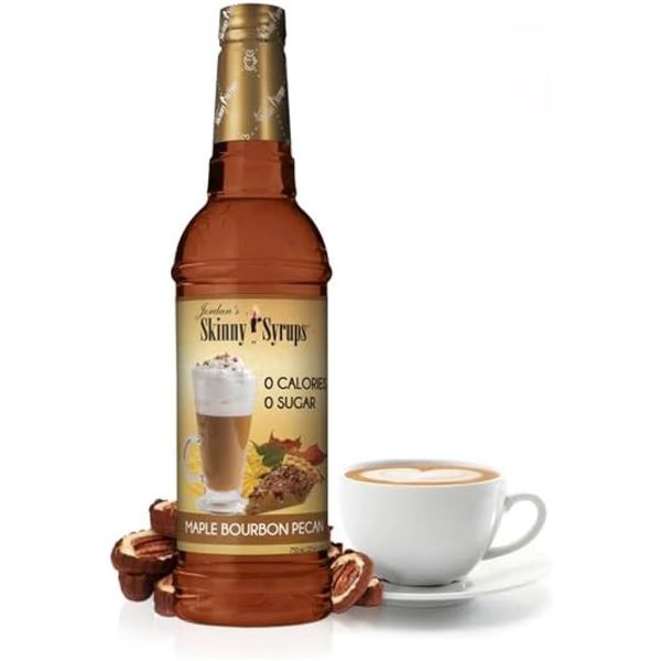 NEW 750ML JORDANS SKINNY SYRUP MAPLE BOURBON PECAN