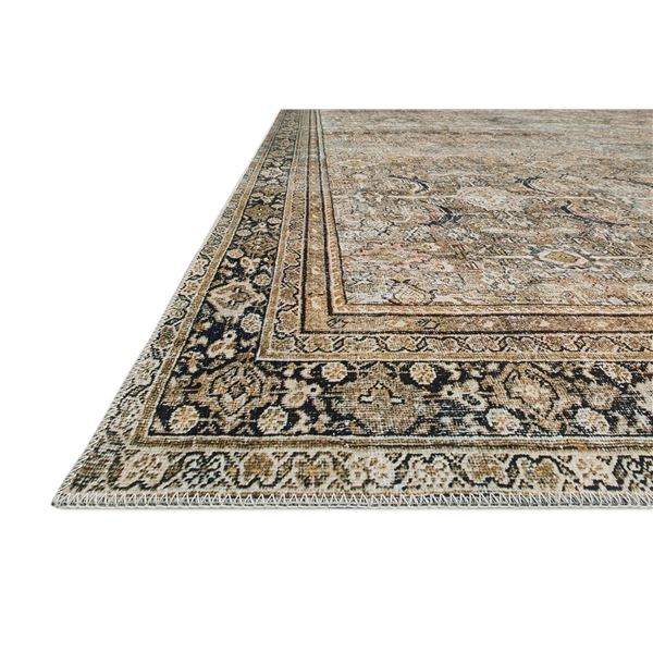 NEW 18" X 18" LAYLA OLIVE/CHARCOAL RUG