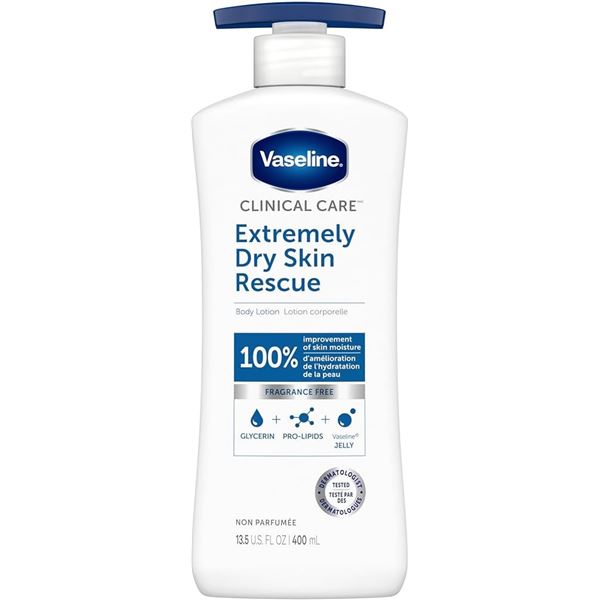 NEW 400ML VASELINE DRY SKIN RESCUE BODY LOTION